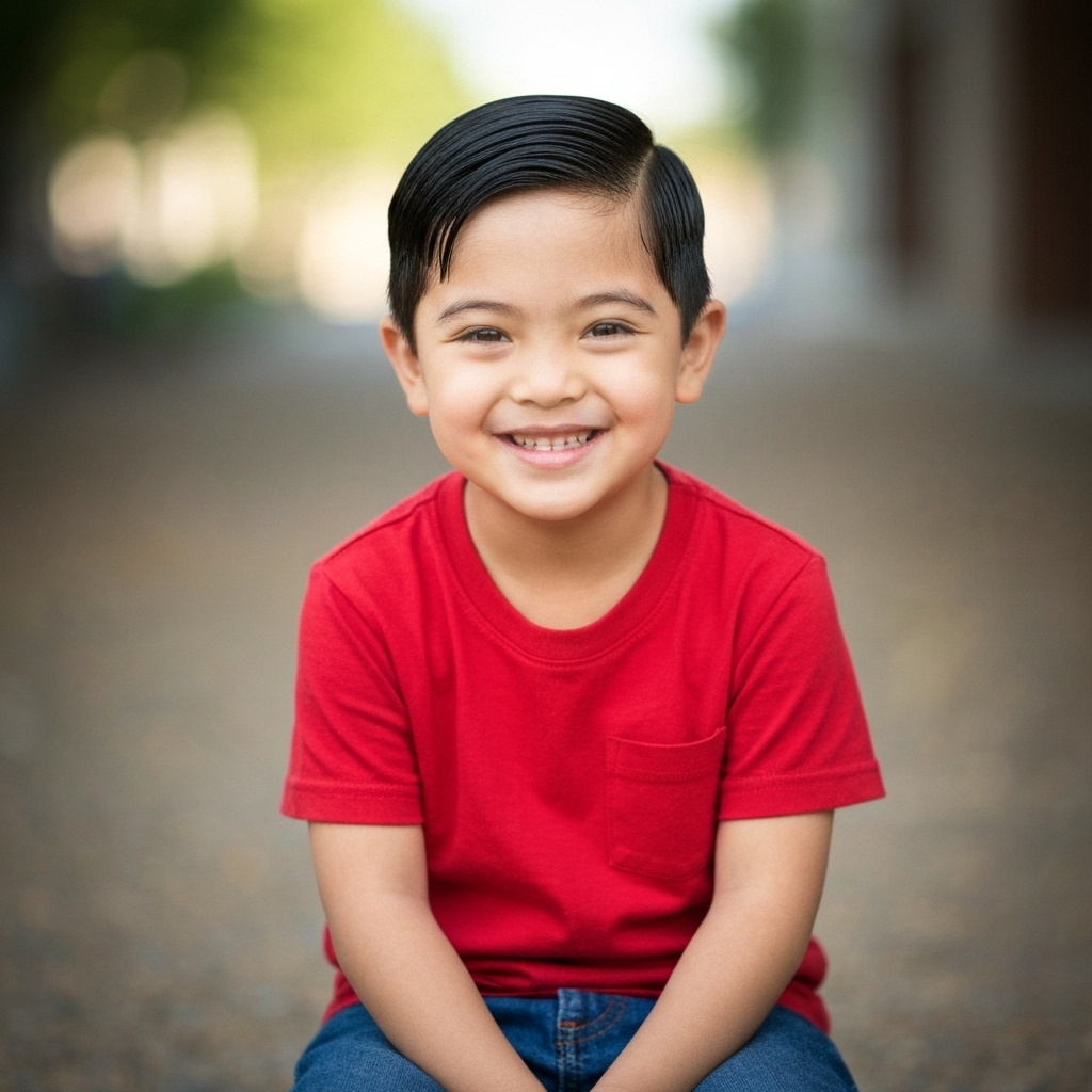 Happy child representing the joy and hope we bring to families